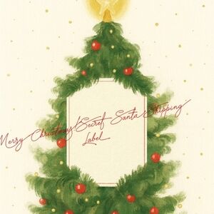 Secret Santa Shipping Label
